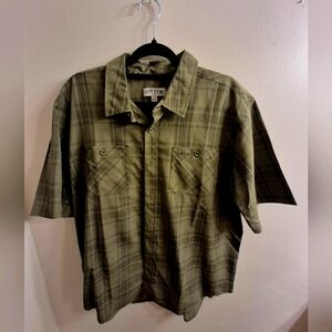 Orvis Men's Green Plaid Shirt